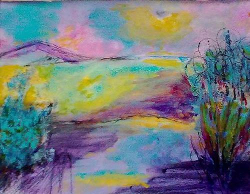 500x388 Im By Karin Kraus, Landscapes Spring - Colour Field Painting