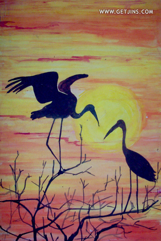 536x800 Water Colour Painting Jinson Joseph Elayidom - Colour Painting Images