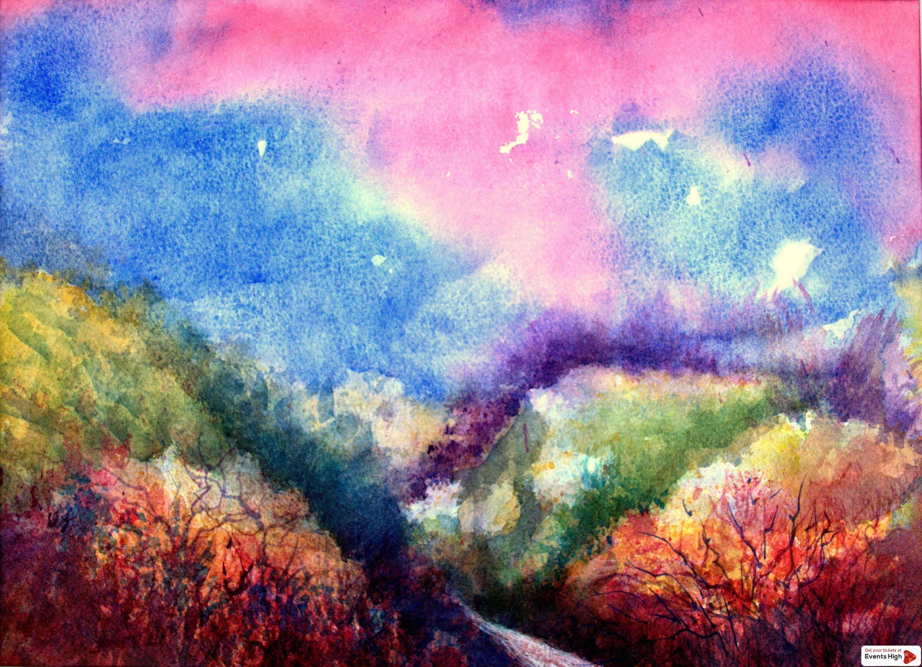 3202x2315 Water Colour Painting From Travels - Colour Painting Images