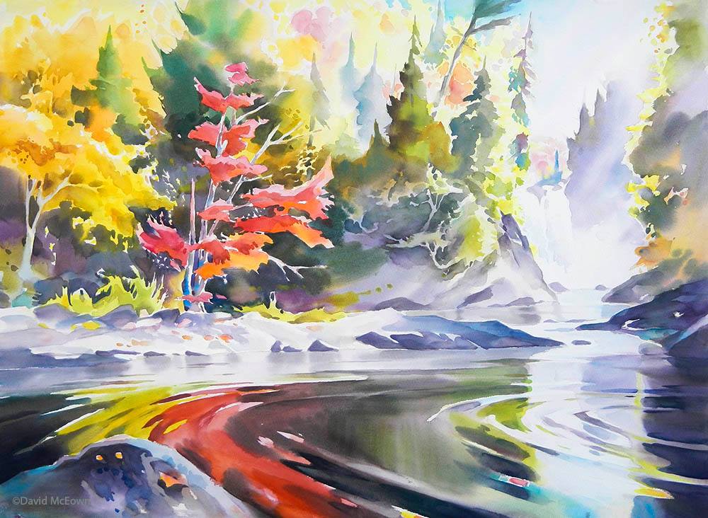 1000x732 Landscape And Colour Exploration In Watercolour Painting David - Colour Painting Images