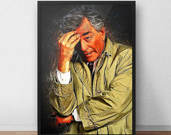 340x270 Columbo Peter Falk Stud Earrings - Columbo Painting