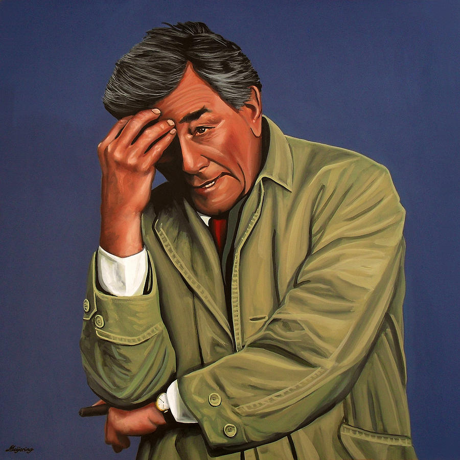 900x900 Peter Falk As Columbo Painting By Paul Meijering - Columbo Painting