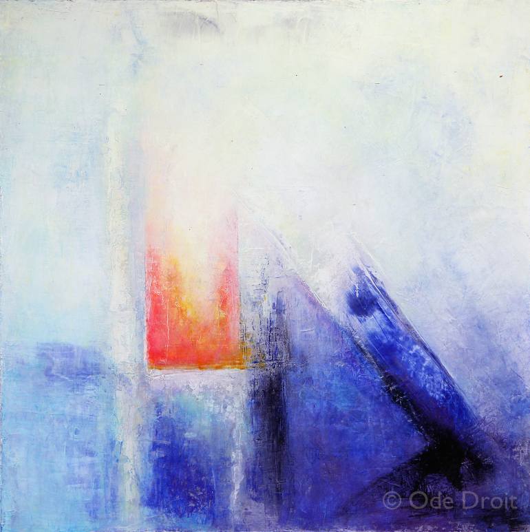770x773 Saatchi Art Light Column Painting By Ode Droit - Column Painting