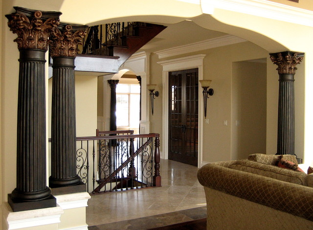 640x472 Hand Painted Columns - Column Painting