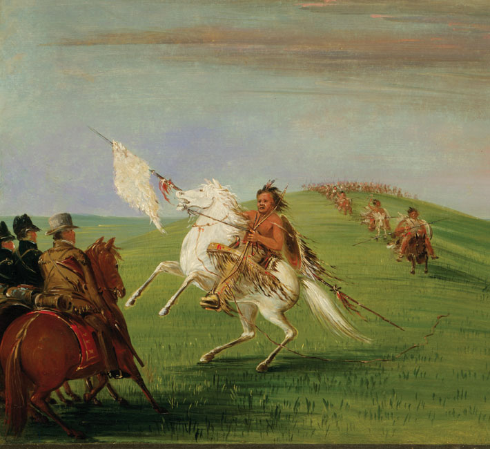 710x650 Searching For The Comanche Empire - Comanche Warrior Painting