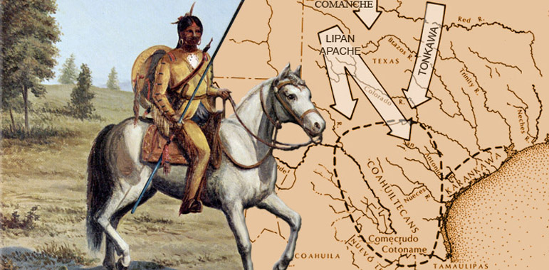 771x380 South Texas Plains - Comanche Warrior Painting