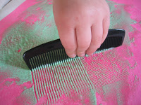 200x150 Kid Buckaroo Comb Painting - Comb Painting