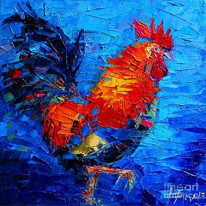 300x300 Rooster Comb Paintings Fine Art America - Comb Painting