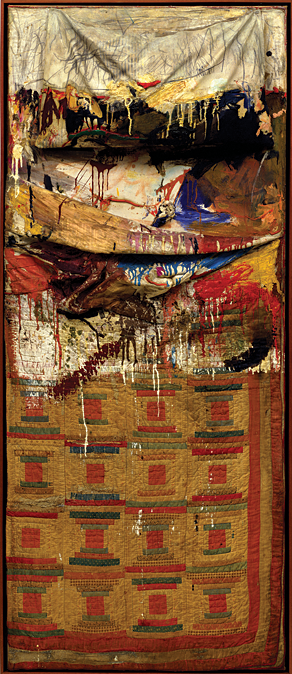 292x674 Fig. 8 Robert Rauschenberg, Bed, 1955. Combine Painting Oil - Combine Painting