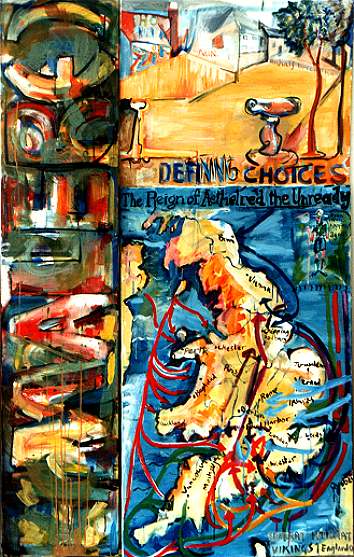 354x557 Three Picture Combine Painting By Nigel Packham, Atelier Block 16 - Combine Painting