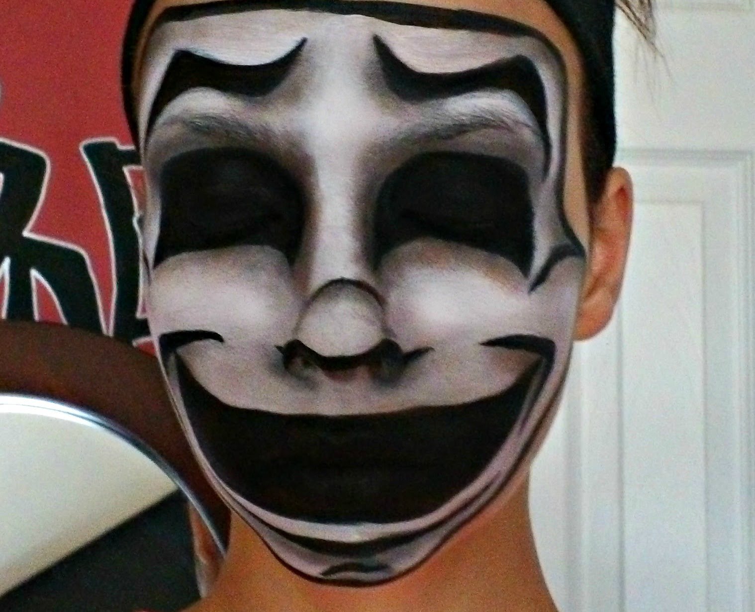 1518x1231 Easy Comedy Mask Face Painting Tutorial - Comedy Painting