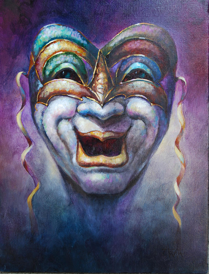 687x900 Comedy Painting By Geraldine Arata - Comedy Painting