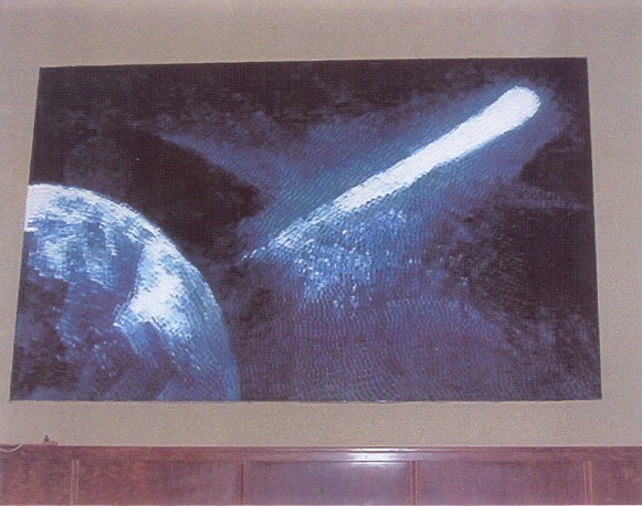 581x458 Art In Pittsburgh's Original Buhl Planetarium - Comet Painting