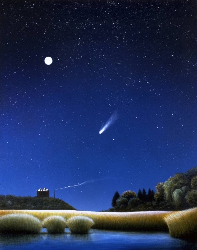 770x977 Saatchi Art Comet Painting By Edward Joseph - Comet Painting