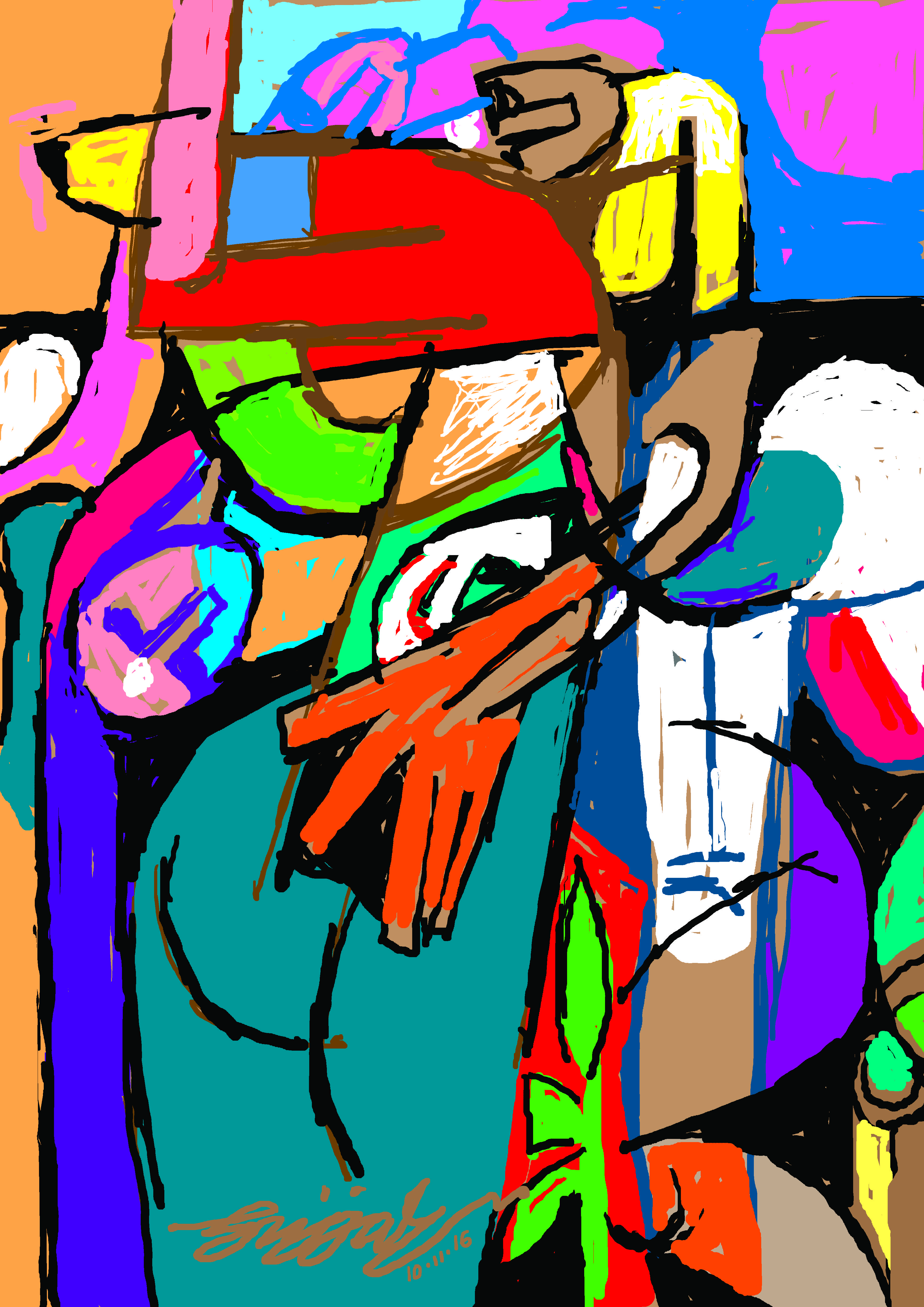 3508x4961 Pin By B.g. Gujjarappa On Paintings By Gujjarappa Bg - Comic Book Painting