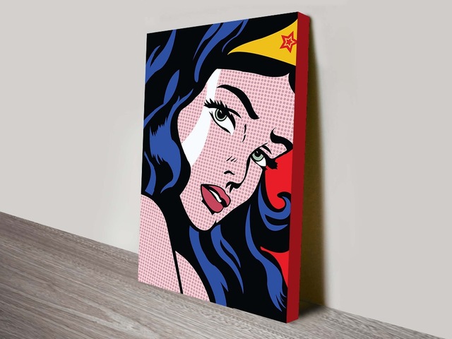 640x480 Wonder Woman Comic Book Art Pop Art Good For Bedroom No Frame - Comic Book Painting