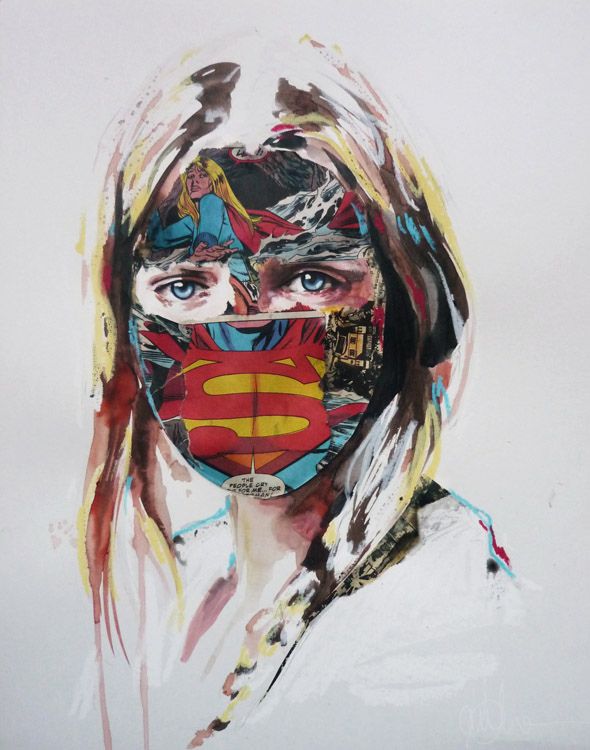 590x750 Illustrator Sandra Chevrier's Comic Book Portraits Hi Fructose - Comic Painting