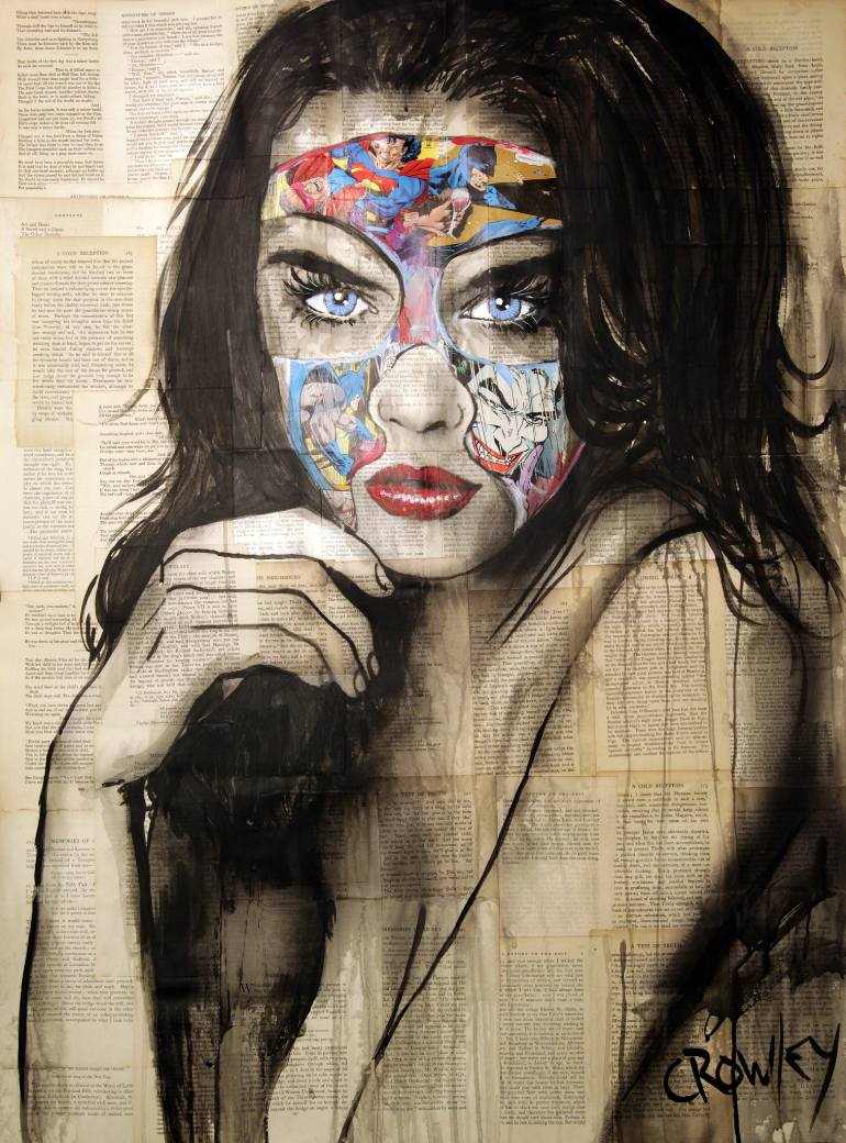 770x1040 Saatchi Art Comic Book Art (A Deadly Game) Painting By Darren Crowley - Comic Painting