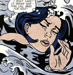 288x293 Comic Strip Roy Lichtenstein Painting Art Pulp Amp Pop - Comic Strip Painting