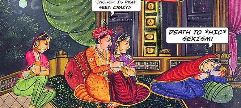 780x350 A New Comic Strip Uses Mughal Miniatures To Convey Contemporary Angst - Comic Strip Painting