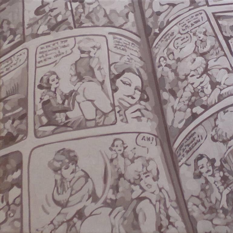 770x770 Saatchi Art Comic Strip - Comic Strip Painting