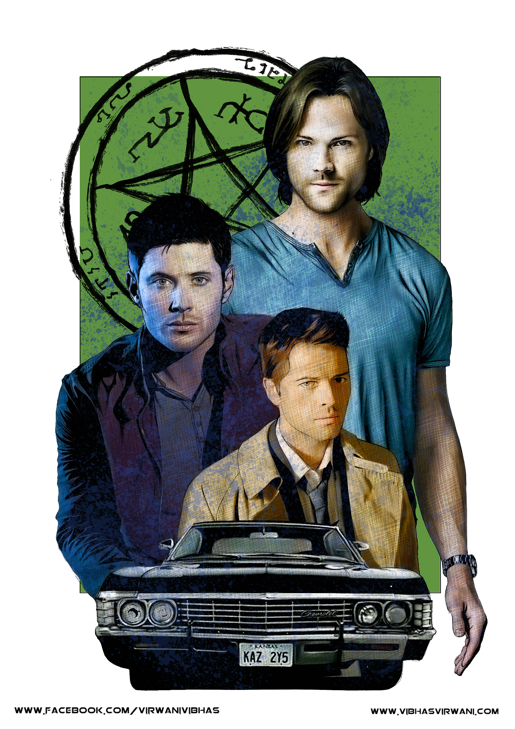 1754x2480 Supernatural Comic Style Digital Painting By Vibhasvirwani - Comic Style Painting