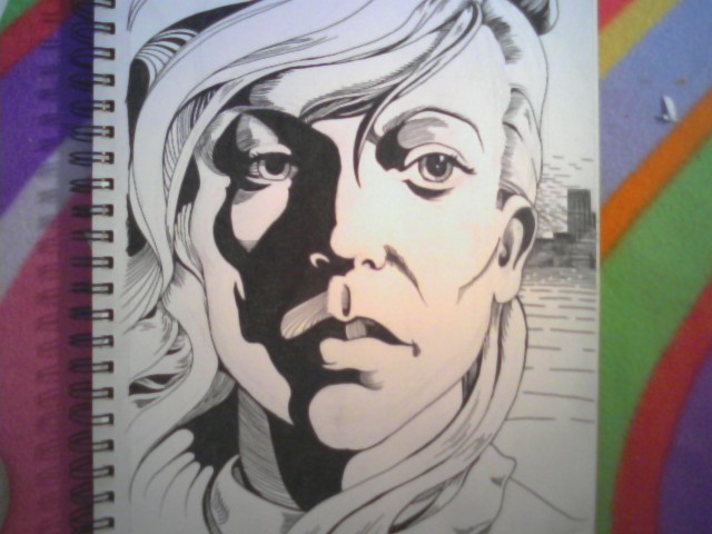 640x480 Self Portrait - Comic Style Painting