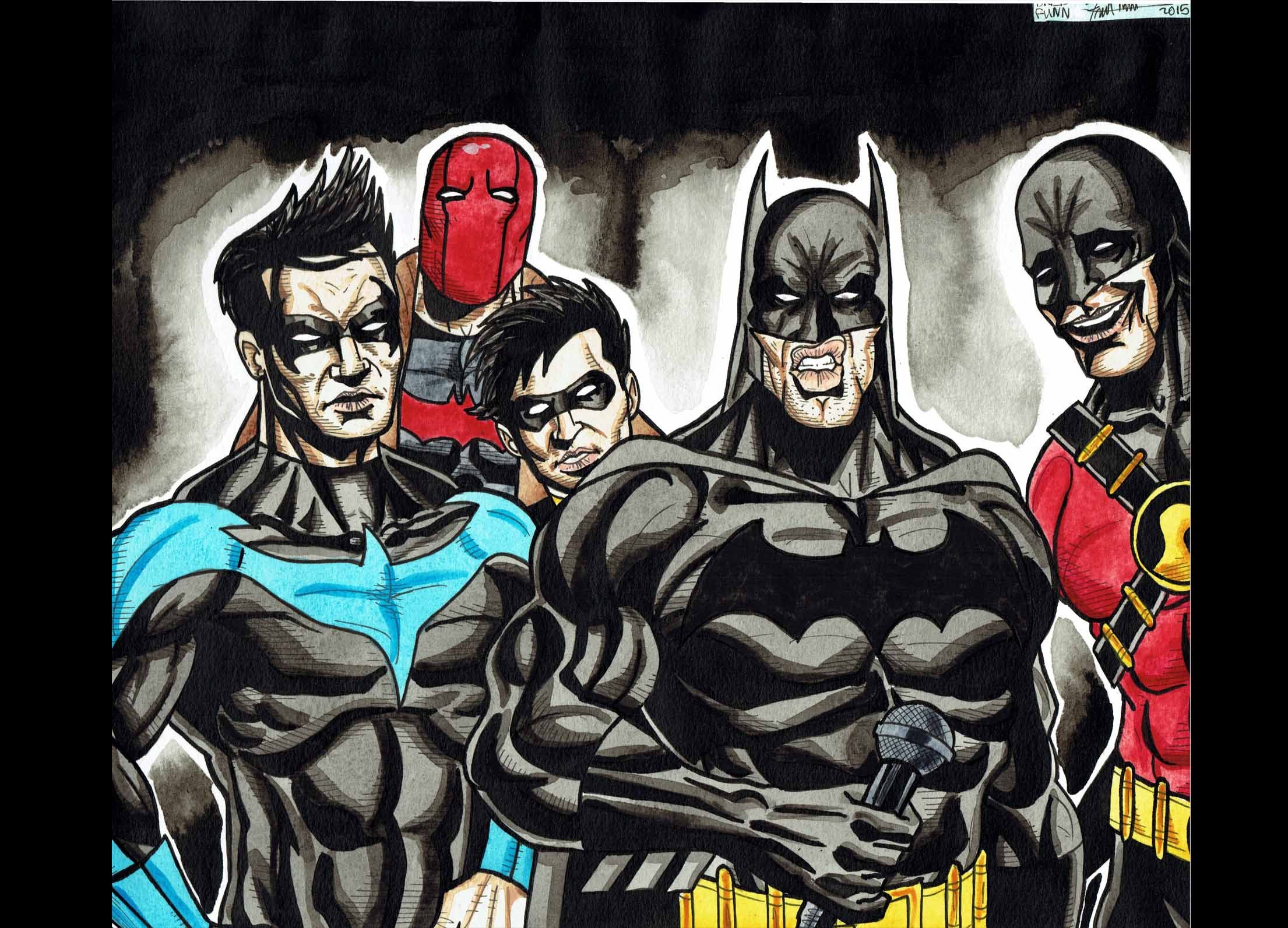 2210x1593 Batmetal A Dredfunn Comic Style Painting - Comic Style Painting