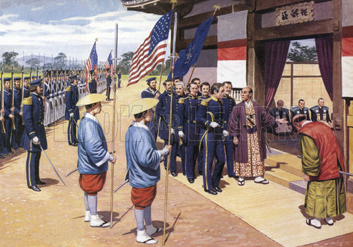 512x358 Historical Articles And Illustrations Blog Archive Commodore - Commodore Matthew Perry Japanese Painting