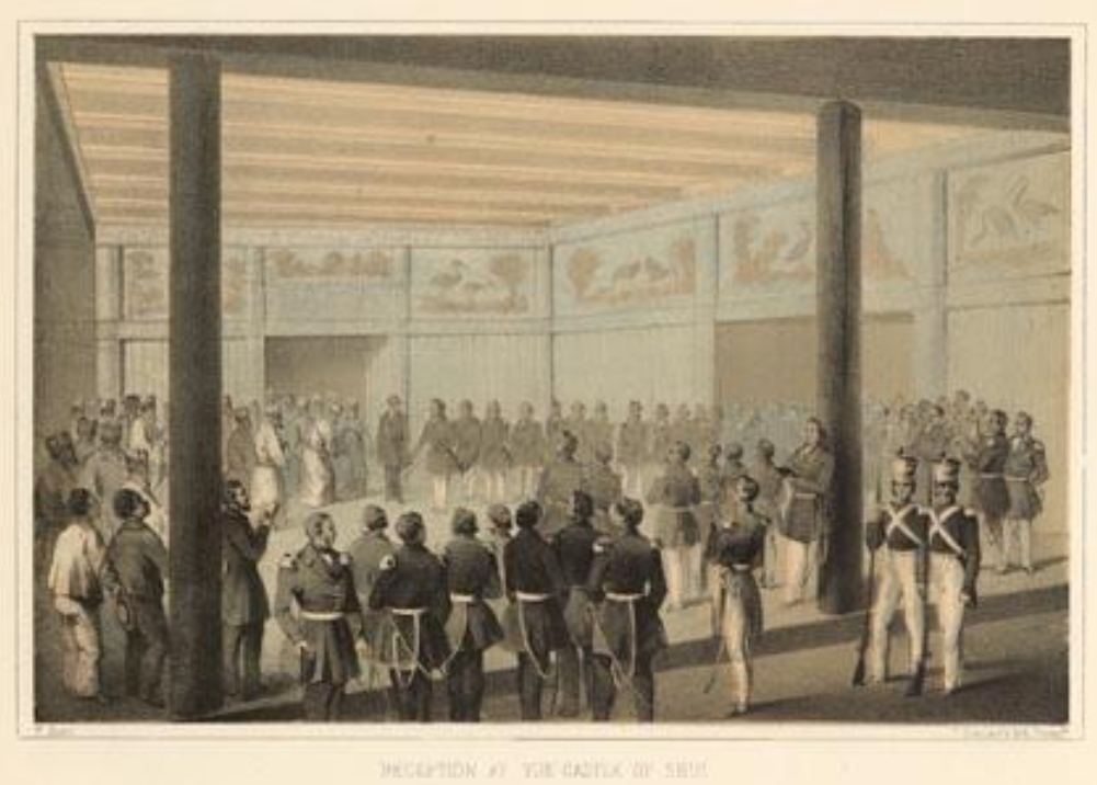 1001x716 Compact Between The U.s. And The Kingdom Of Loo Choo, Ll July 1854 - Commodore Perry Japanese Painting