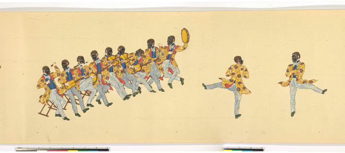 700x310 The Mission Of Commodore Perry To Japan, 1854, Handscroll - Commodore Perry Japanese Painting