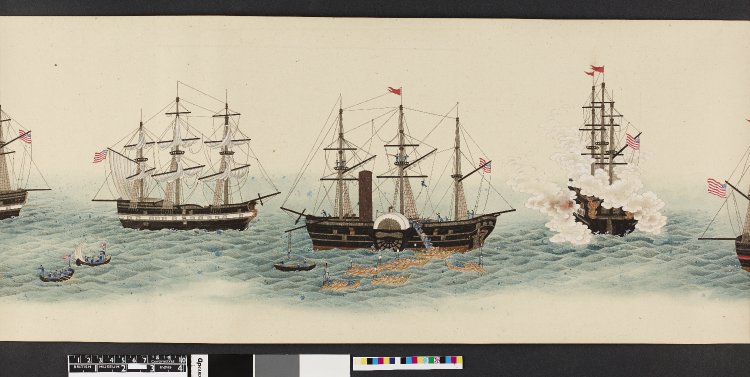 750x377 British Museum - Commodore Perry Japanese Painting