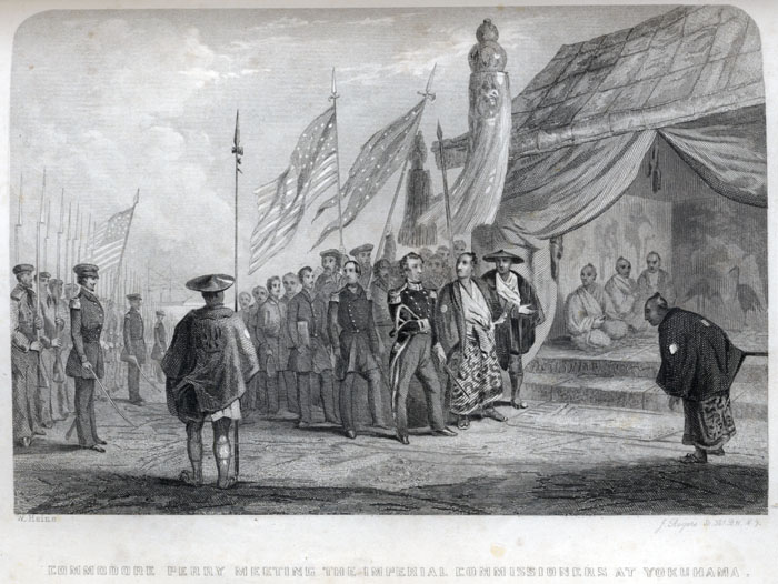 700x526 Commodore Perry Meeting The Imperial Commissioner - Commodore Perry Painting