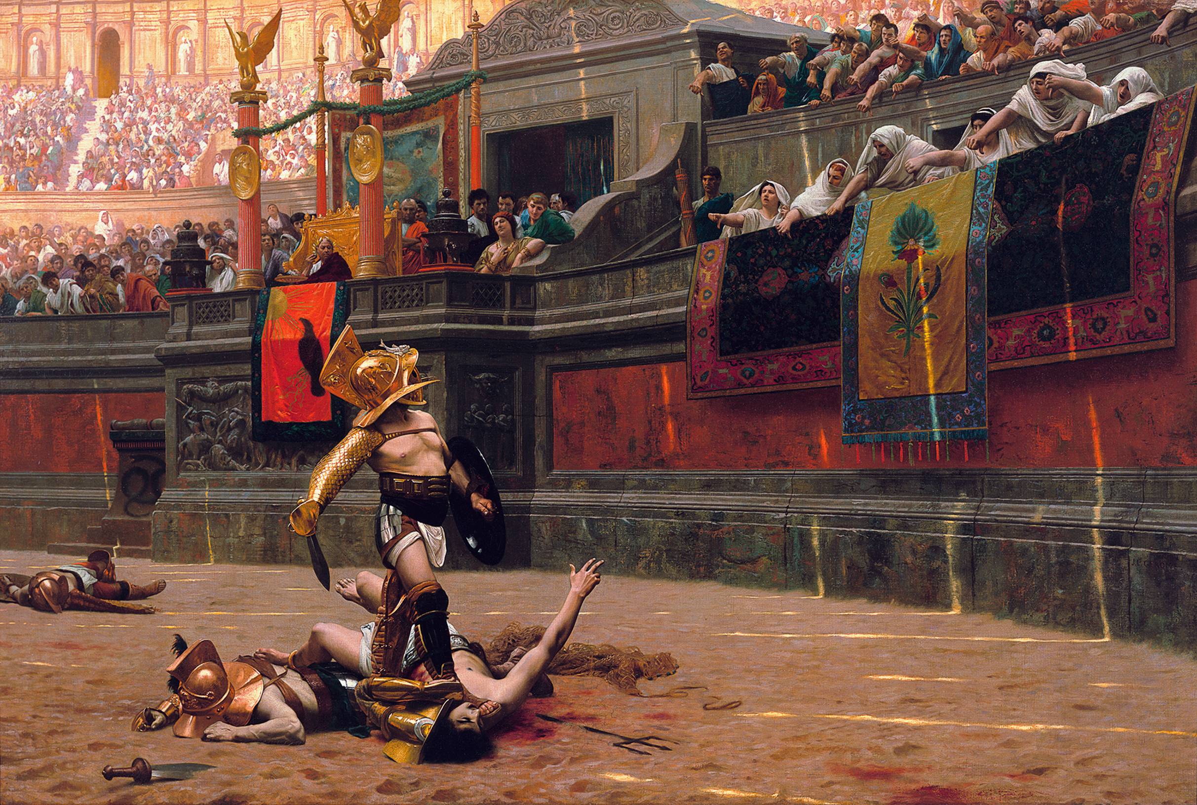 2425x1630 Commodus The Emperor Who Fought As A Gladiator Annoyz View - Commodus Painting
