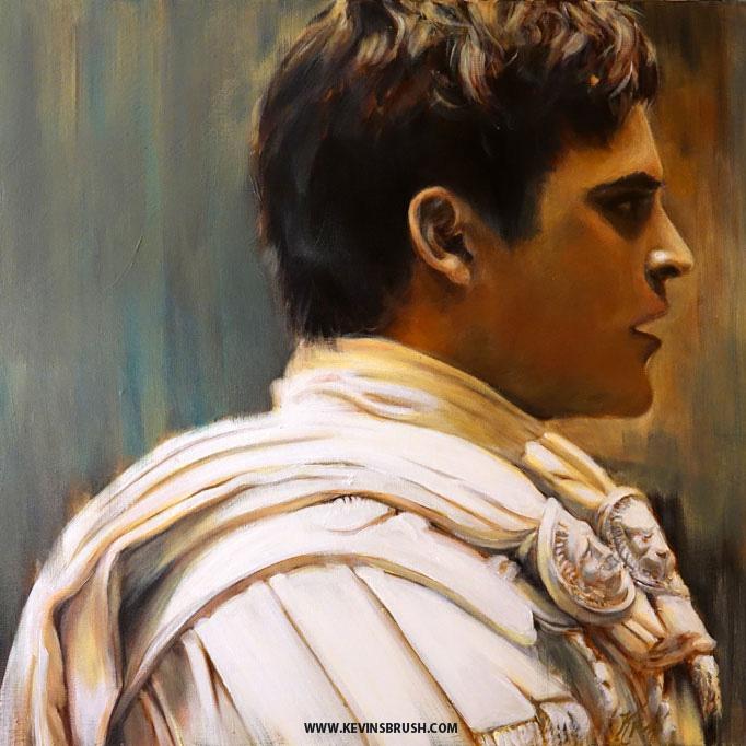 682x682 Commodus From Gladiator (2000) Painting Movies - Commodus Painting