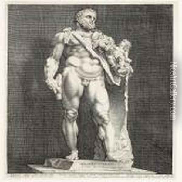 600x600 Emperor Commodus As Hercules Oil Painting Reproduction By Hendrick - Commodus Painting