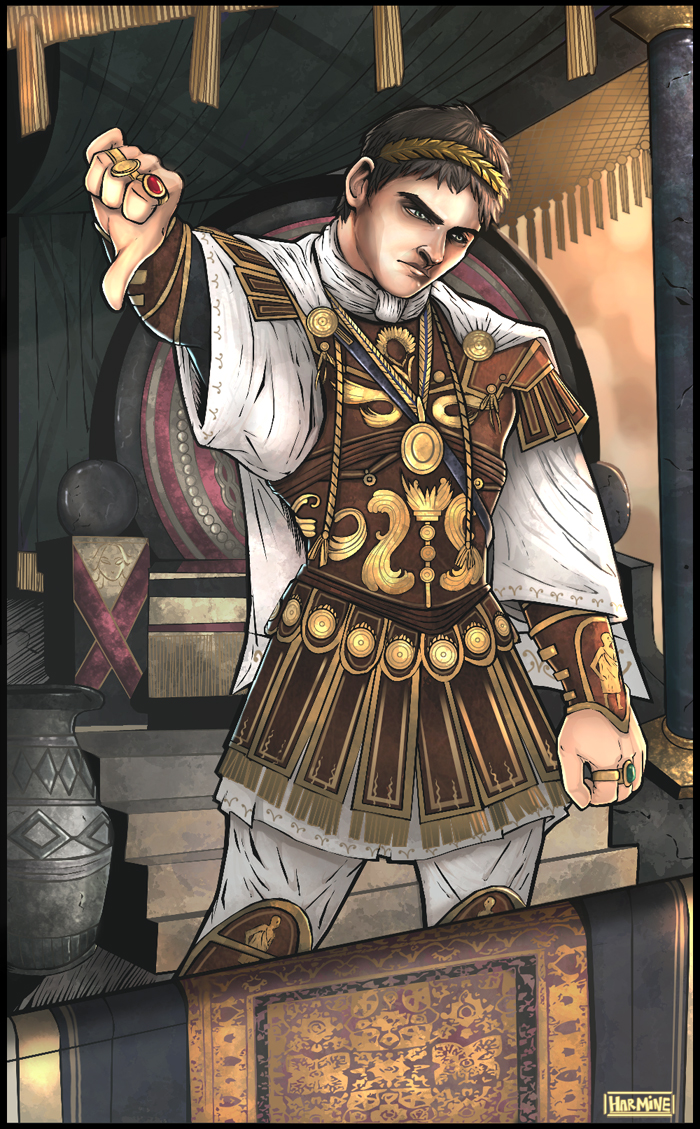 700x1129 Commodus Caesar By Theharmine - Commodus Painting