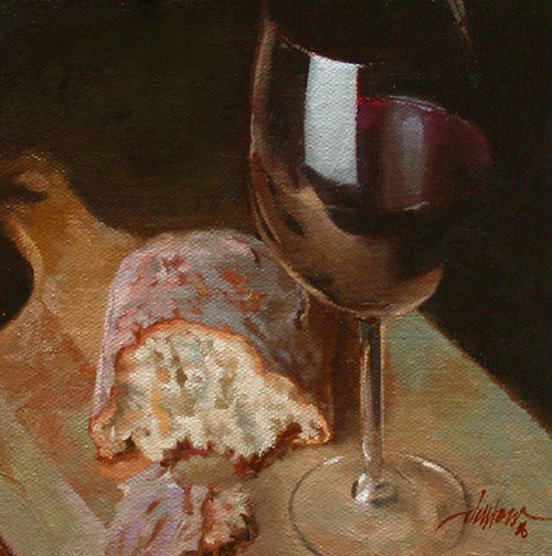 500x503 Everyday Paintings An Oil Painting Project By David R. Darrow - Communion Painting