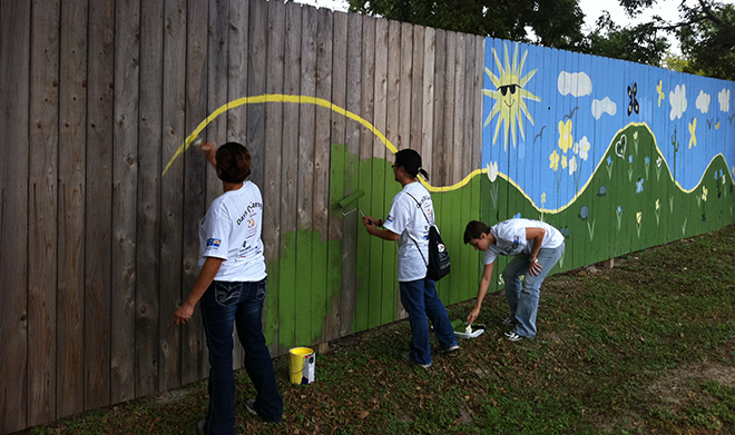 660x391 Serving The Community Trinity University - Community Service Painting