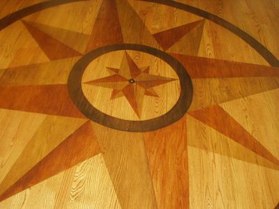 400x300 Mary Webster Public Murals, Private Murals, Decorative Painting - Compass Rose Painting