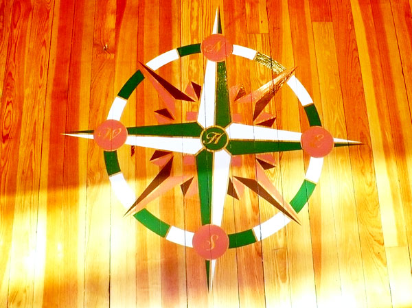 600x449 Painting A Compass Rose Traveling Ev - Compass Rose Painting