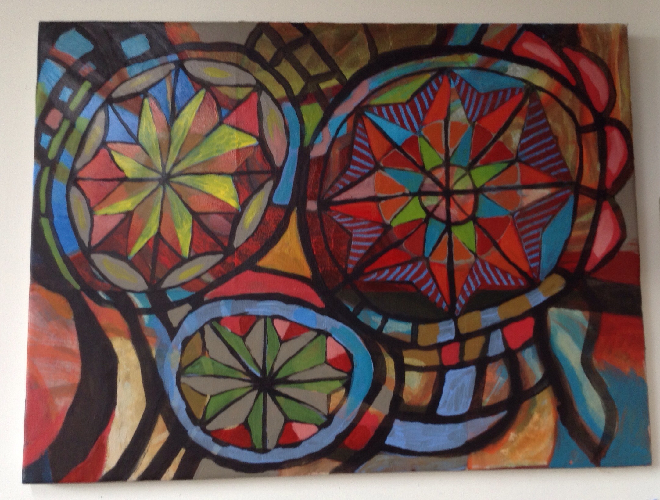 2164x1639 Compass Rose - Compass Rose Painting