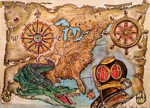 300x216 Compass Rose Paintings - Compass Rose Painting