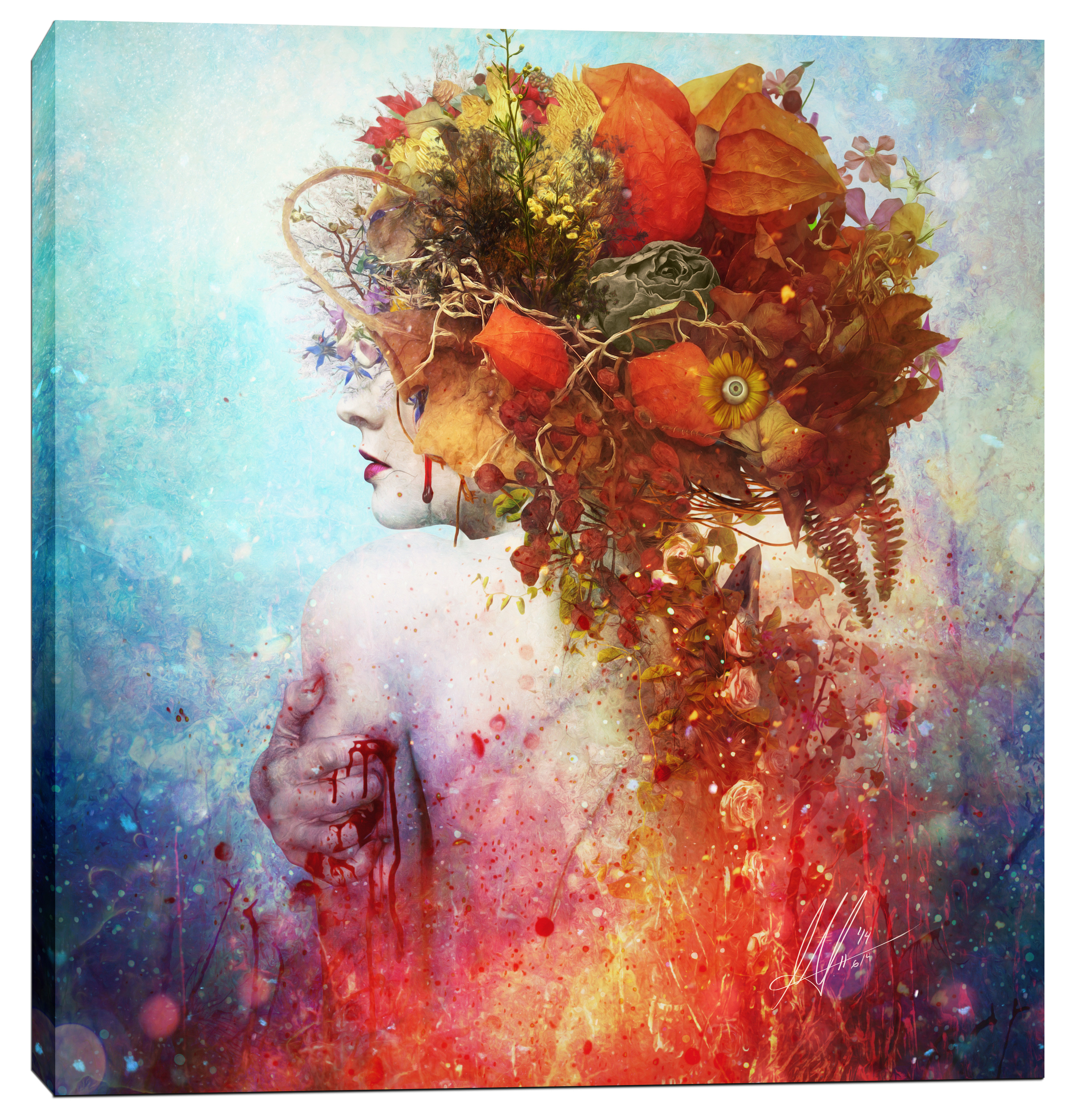 3909x4079 Cortesi Home Compassion By Mario Sanchez Nevado Graphic Art - Compassion Painting