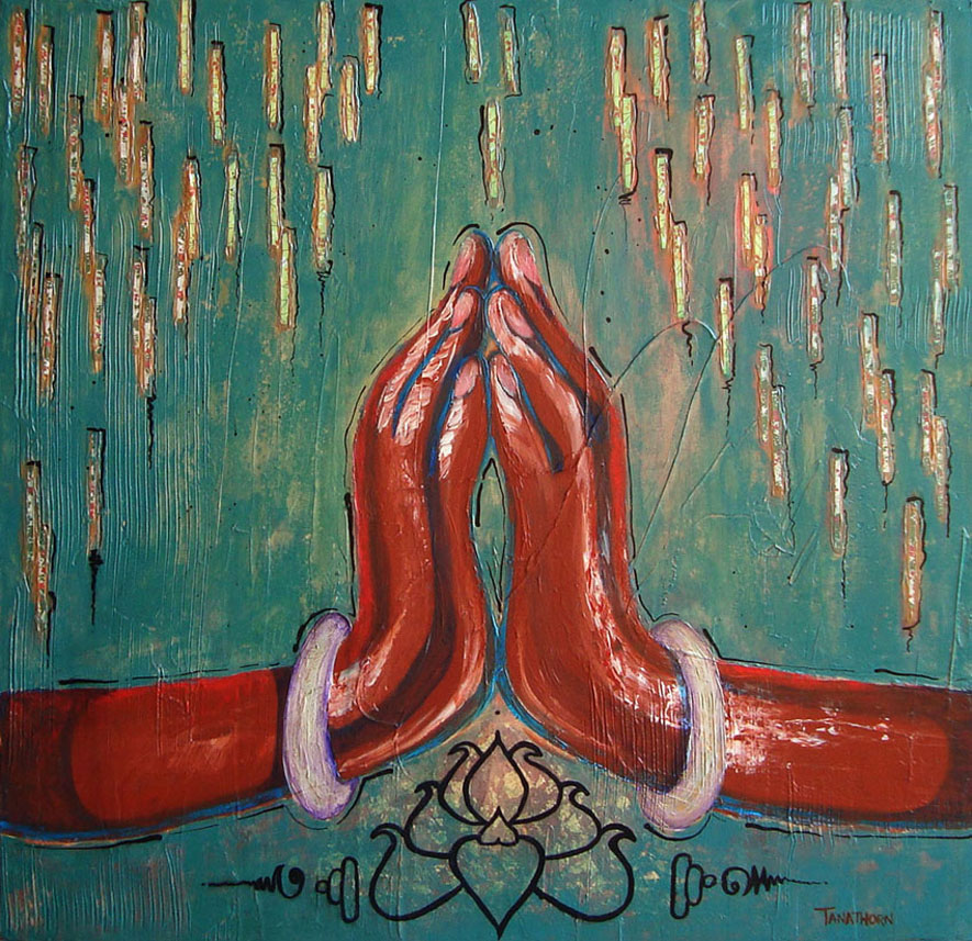885x857 Namaste Hands - Compassion Painting