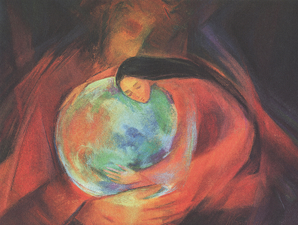 600x453 Paintings Mary Southard Art - Compassion Painting