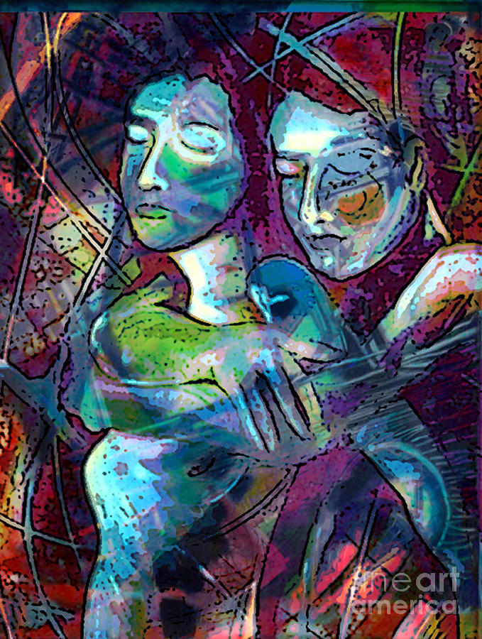 679x900 Compassion Mixed Media By Tammera Malicki Wong - Compassion Painting