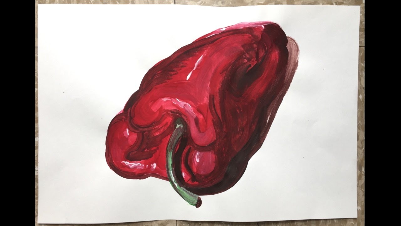 1280x720 Complementary Acrylic Color Painting Demo - Complementary Painting