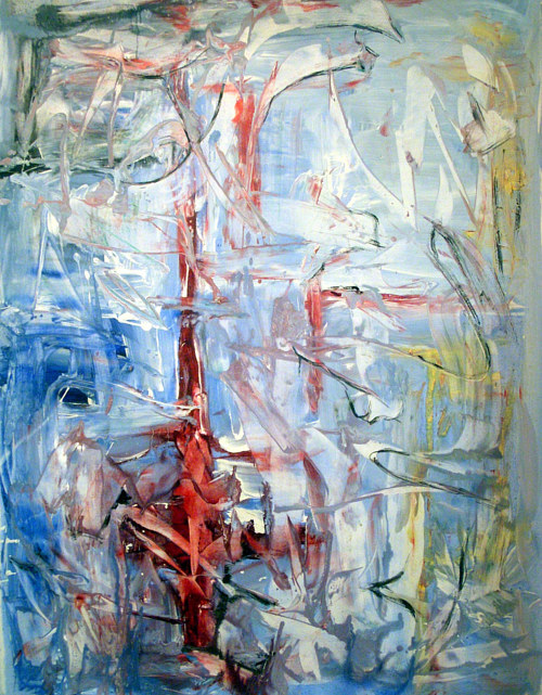 500x641 Complex, Obsessive Abstracts By Leif Timber - Complex Painting