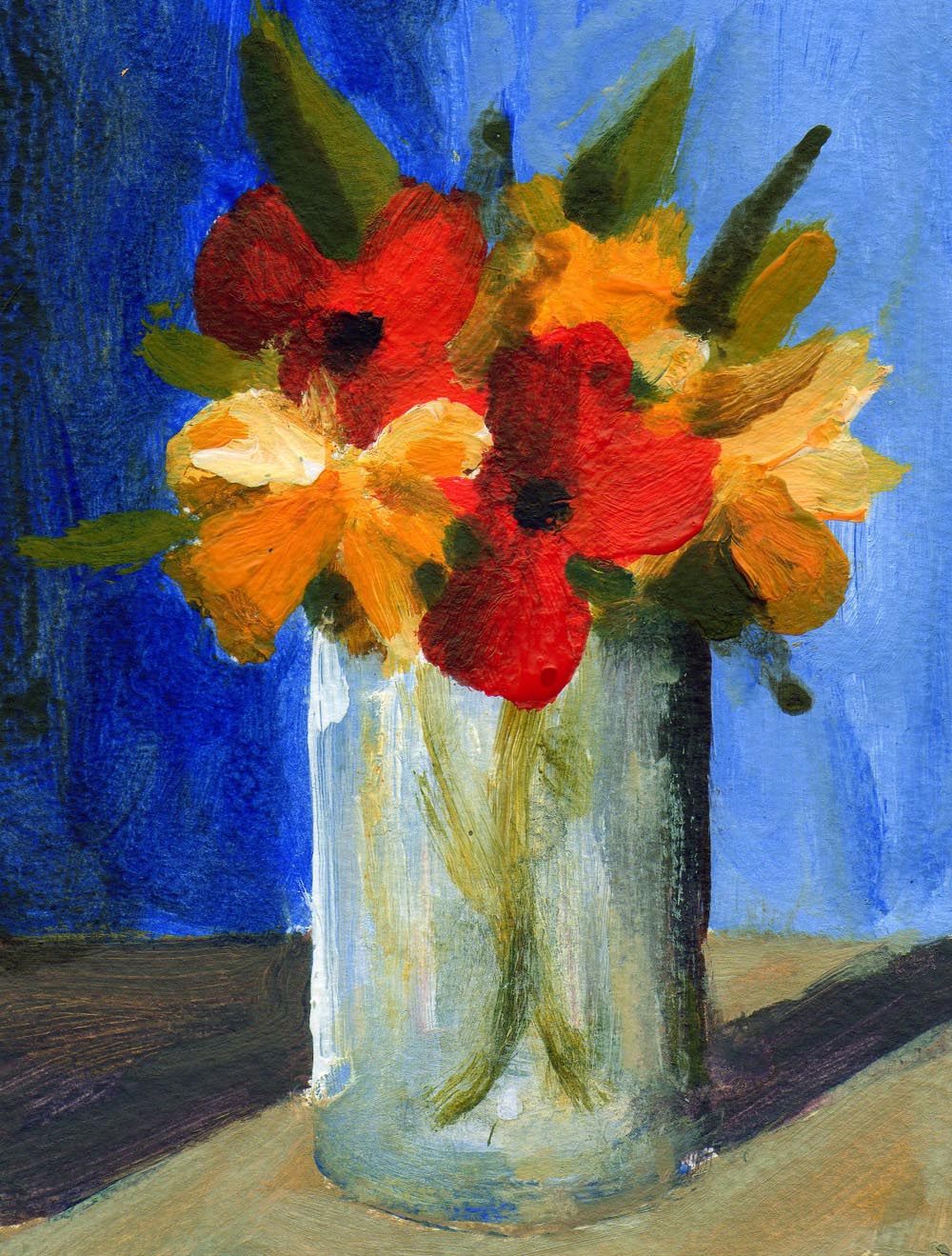 1000x1319 Painter Painting Lesson. Complementary Colours And Keeping It Simple - Complimentary Painting